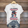 Women's Veteran Casual Printed T-shirt