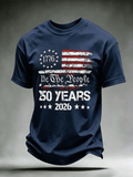 Men's  Independence Day We The People 1776-2026  Print Casual T-shirt