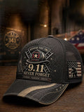 9.11 Never Forget Commemorative Printed Hat