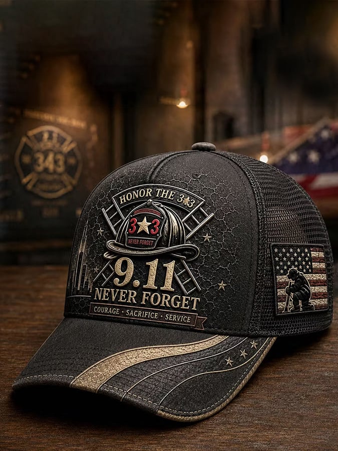 9.11 Never Forget Commemorative Printed Hat
