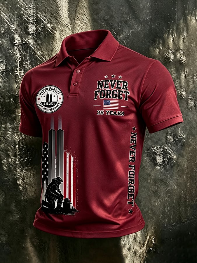 9.11 Never Forget Printed T-Shirts