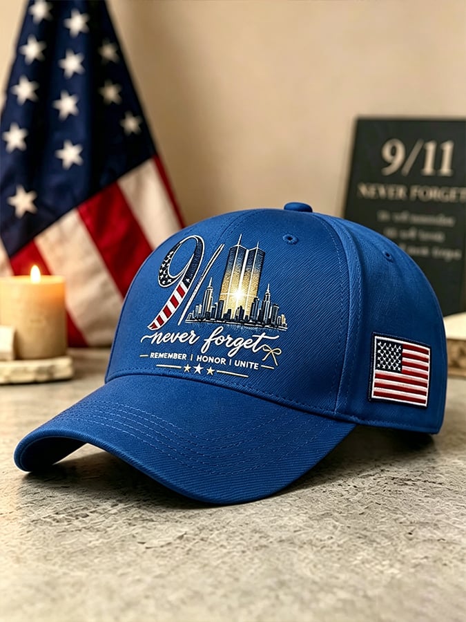 9.11 Never Forget Commemorative Printed Hat
