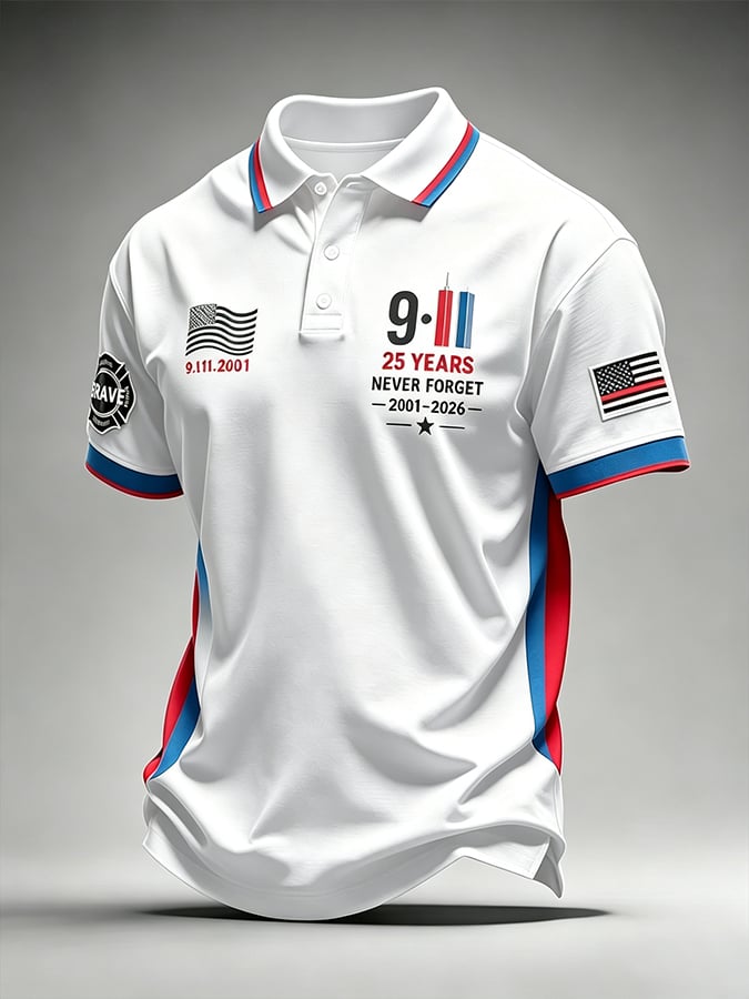 9.11 Never Forget Printed T-Shirts