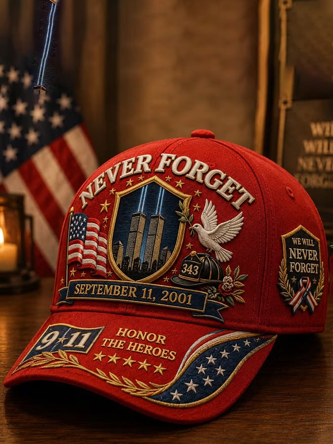 9.11 Never Forget Commemorative Printed Hat