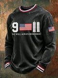 Men's 9/11 Memorial Graphic Crewneck Sweatshirt