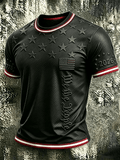 Men's USA 1776-2026 Freedom Printed Casual T-shirt
