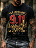 Men's 9.11 Never Forget Printed T-shirt
