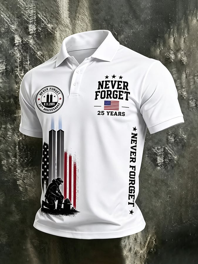 9.11 Never Forget Printed T-Shirts