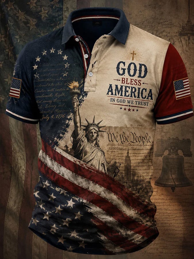 Men's 250th Anniversary Printed Polo Shirt
