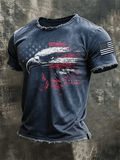 Men'S America Flag Printed Casual T-Shirt