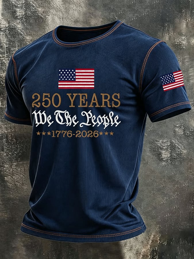 Men's American 250th Art Print Top