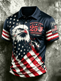 Men's Casual U.S. 250th Anniversary Print Polo Shirt