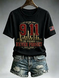 9.11 Never Forget Printed T-Shirts