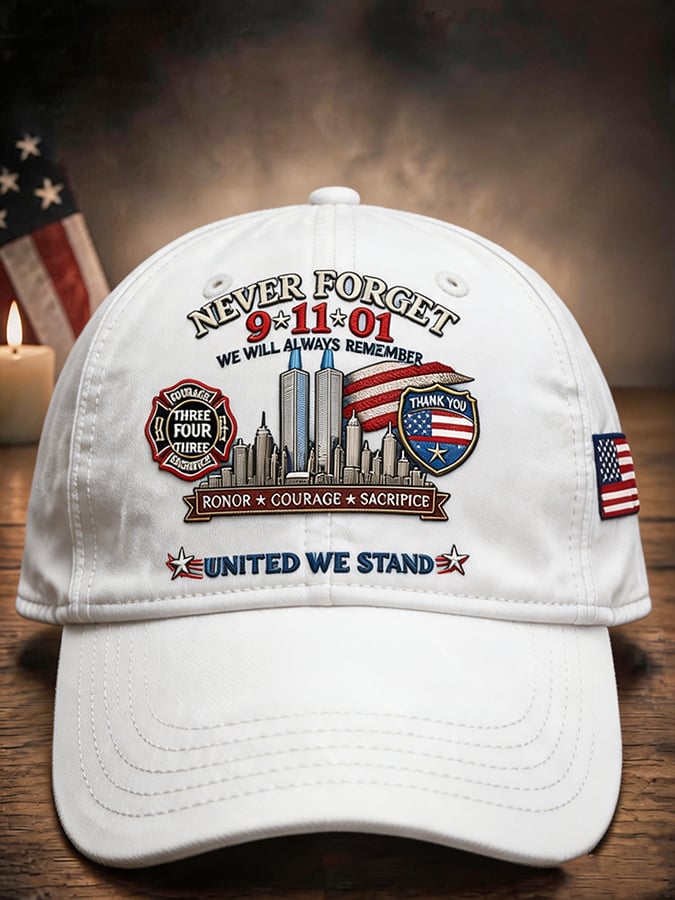 9.11 Never Forget Commemorative Printed Hat