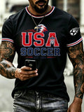 Men's soccer Print Waffle-Knit T-Shirt