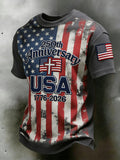 Men's American Anniversary Waffle-Knit Short-Sleeve T-Shirt