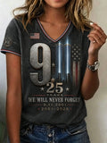 Women's Printed Short-Sleeve Top