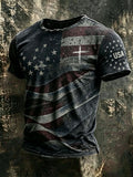 Men'S Retro 250Th Anniversary American Faith Short-Sleeve T-Shirt