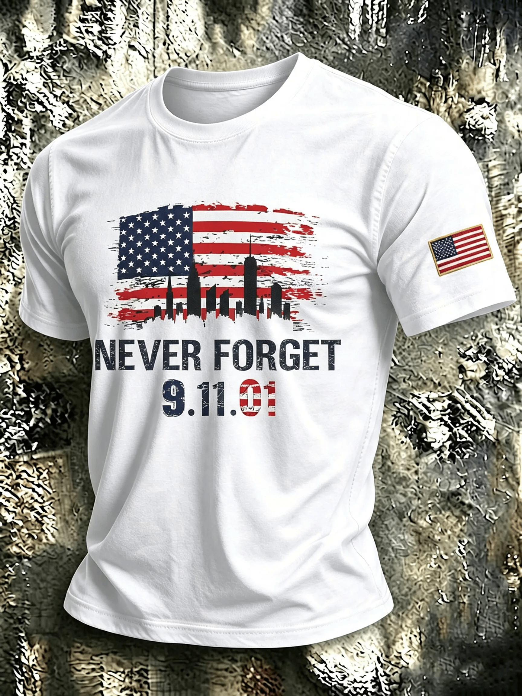 Men's USA 9/11 Print T-Shirt