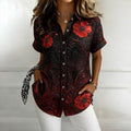 Women's Memorial Day Art Print Casual Shirt