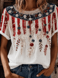 Women's 250th Anniversary Printed Casual Crew-Neck T-Shirt