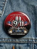 9/11 Memorial Printed Brooch