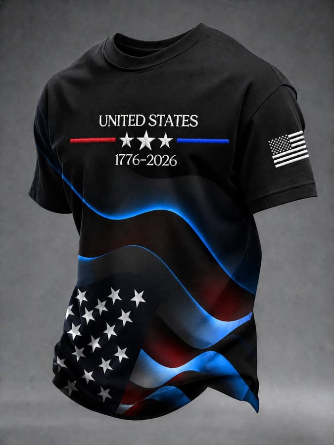 Men's American Print T-shirt