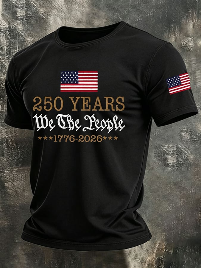 Men's American 250th Art Print Top