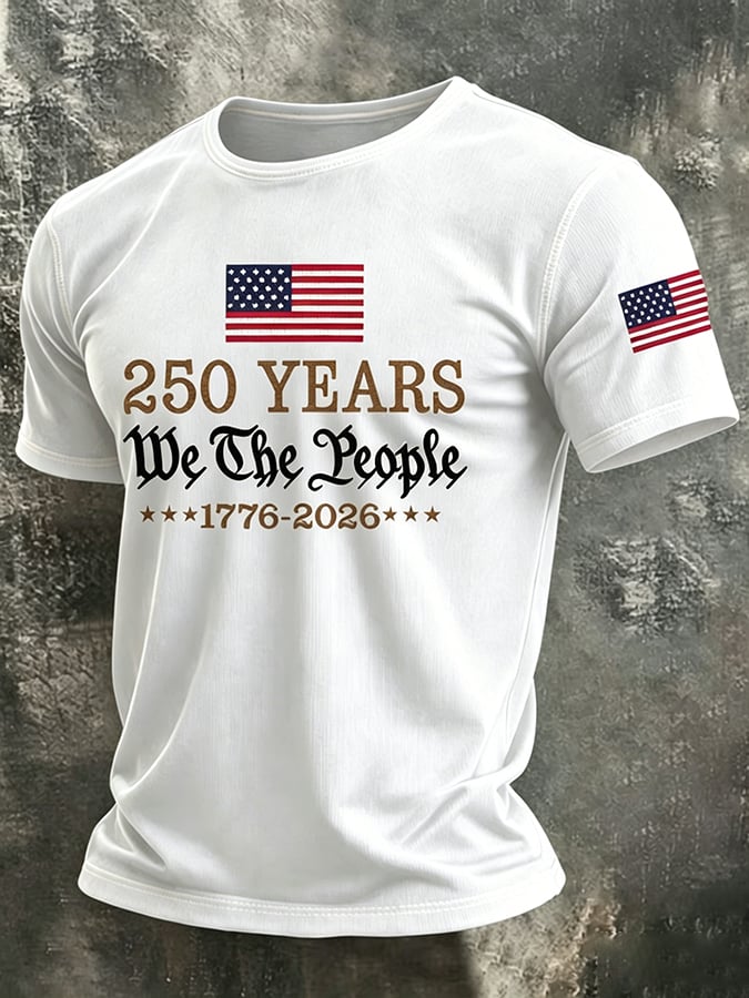 Men's American 250th Art Print Top