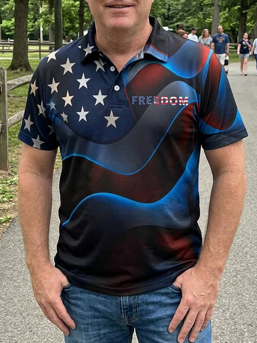 Men's America Anniversary Short-Sleeve Polo Shirt