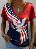 Women's 250th Anniversary Print V-Neck T-Shirt