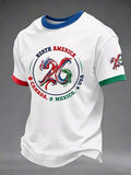 Men's Football Lovers Printed Casual T-shirt