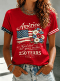 Women's America 1776-2026 Freedom Print T-shirt