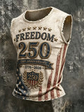 Men's 250th Anniversary Print Crew Neck Vest