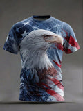 Men's America 250th Anniversary Art Print Casual T-Shirt