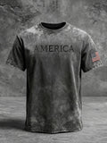 Men's America 250th Anniversary Printed Casual T-shirt