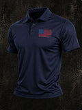 Men's America 250th Anniversary Print Casual Polo Shirt
