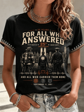 Women's Never Forget September 11 Print T-Shirt