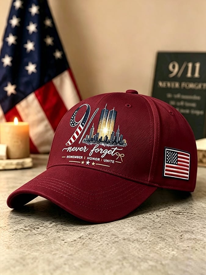 9.11 Never Forget Commemorative Printed Hat