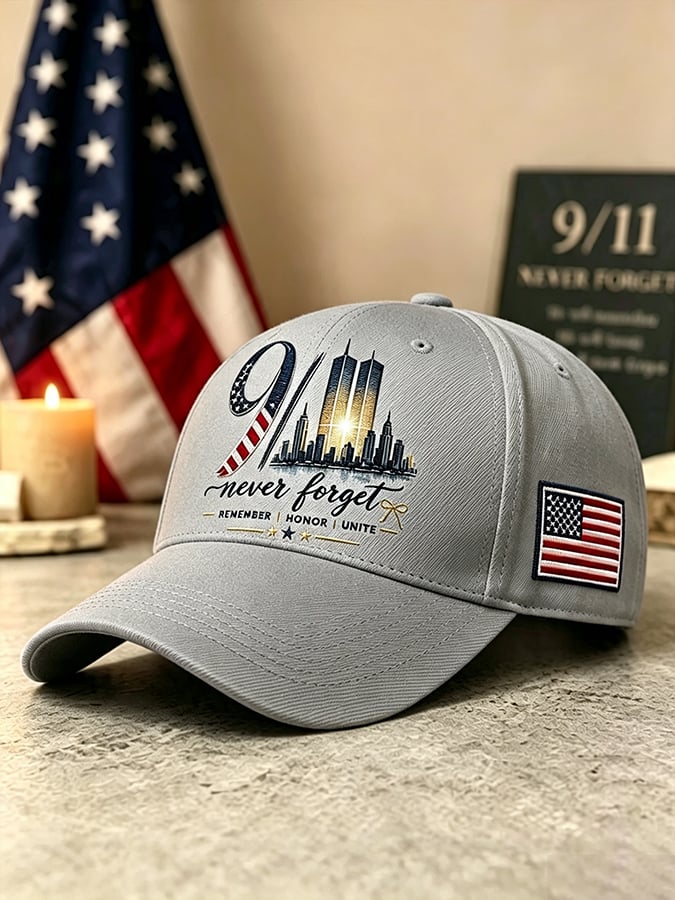 9.11 Never Forget Commemorative Printed Hat