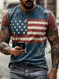 Men's  Independence Day We The People 1776-2026 Printed Casual T-Shirt