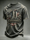Men's 9/11 Anniversary Casual Printed T-shirt