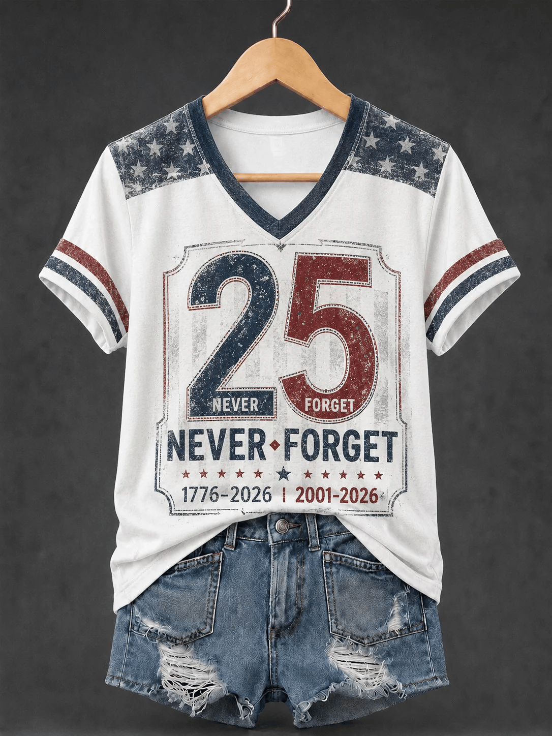 Women's USA 911 Print T-Shirt
