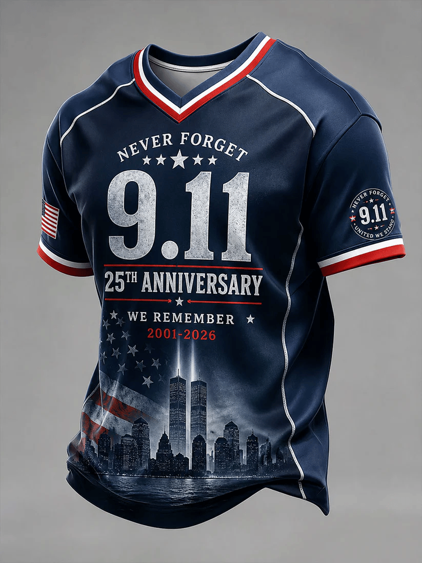 Men's 9.11 Never Forget Printing Shirts