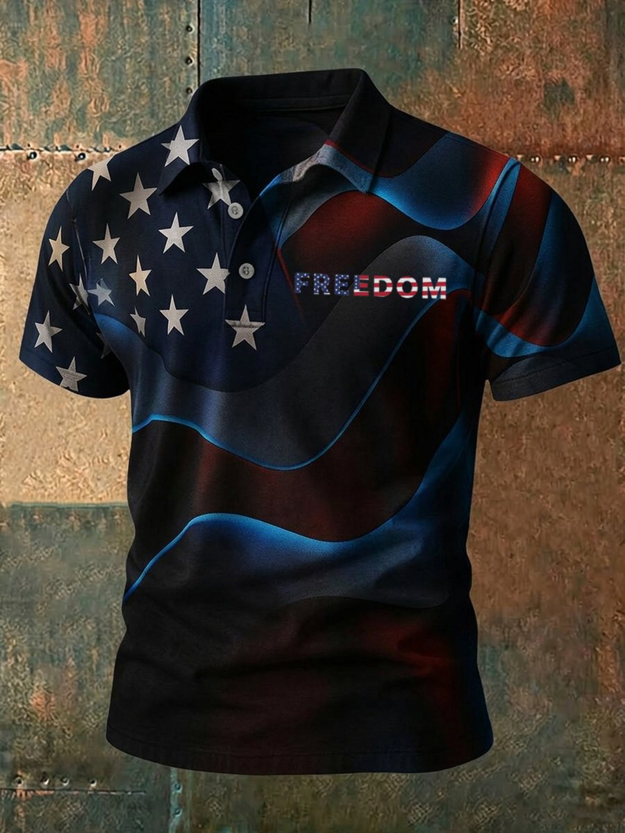 Men's America Anniversary Short-Sleeve Polo Shirt
