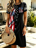 Women's Casual 250th Anniversary Commemorative Print Dress