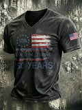 Men's American 250 Printed Casual T-Shirt