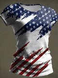 Women's American 250th Anniversary Commemorative Print Casual T-Shirt