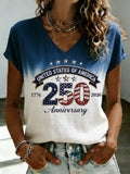 Women's USA 250th Anniversary Print T-Shirt