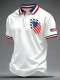 Men's 250th Anniversary Vintage Jet Print Short-Sleeve Polo Shirt